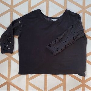 American Eagle Tulip Hem Back Sweatshirt - M